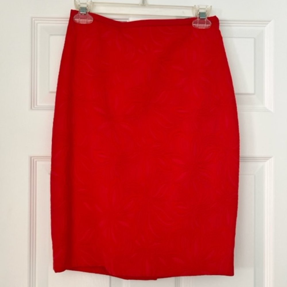 The Limited | High Waisted Coral Pencil Skirt